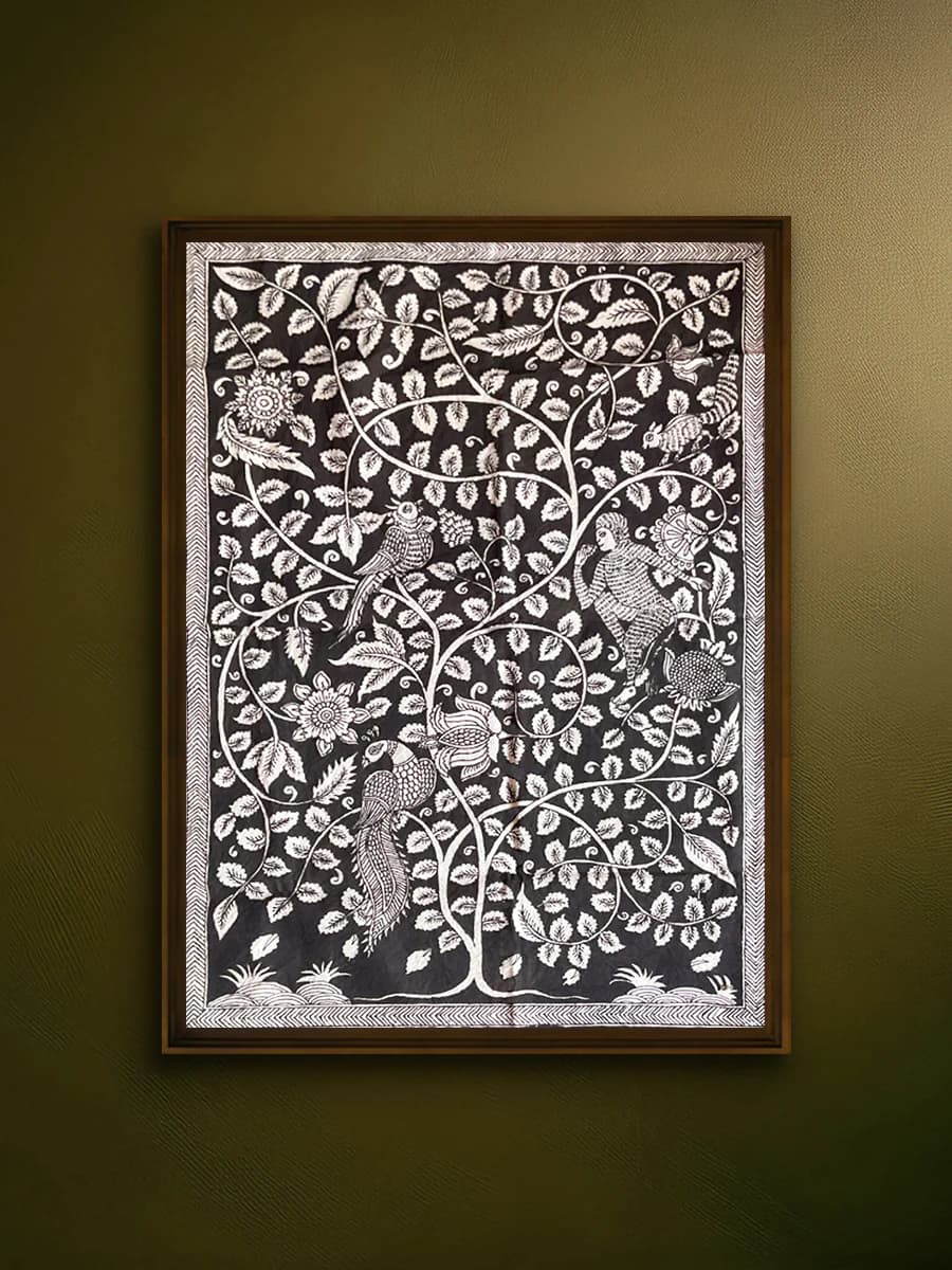 Tree Of life in in Mata ni pachedi by Bhanu Bhai Chittara