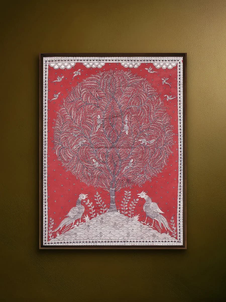 Tree of Life in Mata ni Pachedi by Vasant Manubhai Chitara